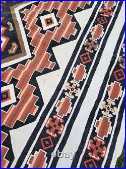 2 Vtg Twin Native American Navajo Southwestern Motif Bedspreads W Curtains