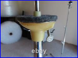 3 Vintage 1963 Slingerland Flush Base Stands Snare, Cymbal, Hi Hat Matching Set