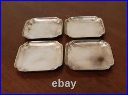 CARTIER VINTAGE STERLING SILVER ASHTRAYS & MATCH BOXES 8 PC SET WithBOX
