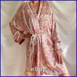 Christian Dior two-piece matching nightgown & robe set (one size)