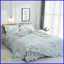 FADFAY Farmhouse Bedding Duvet Cover Set Elegant and Shabby Vintage Rose Floral