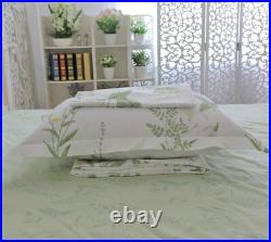 FADFAY Floral Sheet Set King Size Premium 100% Cotton Hypoallergenic Beding Set