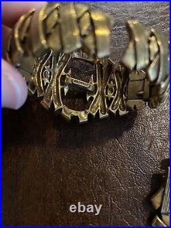 Hollycraft Vintage Set Necklace And Matching Bracelet Tassel T20