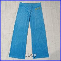 Juicy Couture Tracksuit Blue Matching Set XL Large Jacket Pants Velour Vintage