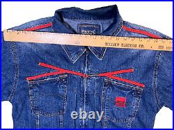 LeJeande Marithe Francois Girbaud men's Vintage denim jean set jacket pants 34 M