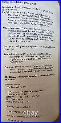 Michael Foucault 6 Vintage PB Volumes Matching Set