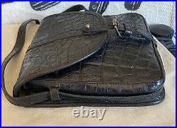 Mulberry Made In England Black Nile Luxe Vintage Crossbody + Matching Wallet Set