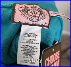 NWT Juicy Couture Matching Tracksuit Set Large Jacket Shorts Vintage Rare Logo
