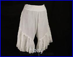Size 4 Bloomers & Matching Petticoat Victorian 2 Pc Lingerie Set Small Waist 22