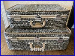 Skyway Vintage Tweed Luggage With Wheels Matching Set (2 pcs)