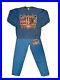 VINTAGE 80s Detroit Pistons Sweatshirt Sweatpants Matching Set Medium