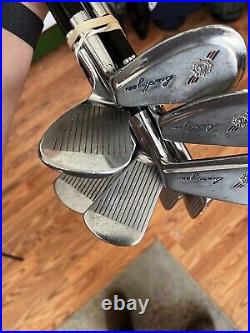 VINTAGE Ben Hogan 1965 PC-5 Iron Set 2-E with Matching Serial Numbers RARE