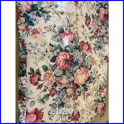 VTG Mario Buatta Floral TWIN Bet Set, Comforter, Skirt, 3 Shams