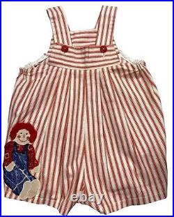 VTG Twin Boy Girl Handmade Matching Outfits Raggedy Ann & Andy Estimated 18-24M