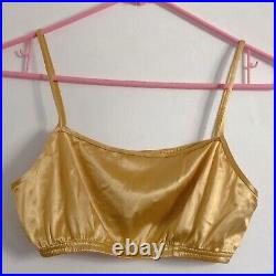 Victoria's Secret Vintage Yellow Gold Second Skin Cami Two Piece Set Size Small