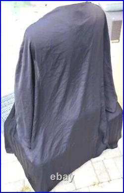 Victorias Secret Rare Vintage L Luxe Satin? Robe Chemise set nightgown Black
