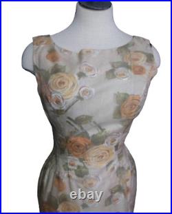 Vintage 1950s Matching Set 2pc Floral Dress and Jacket