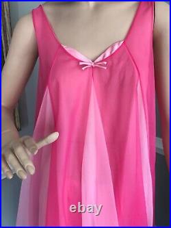 Vintage 1950s Pink Babydoll Nightgown & Matching Panties Set S