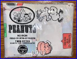 Vintage 1971 Peanuts Twin Sheet Set New In Original Packaging