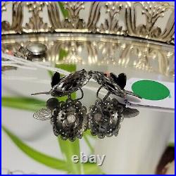 Vintage 30s Jewelry Set Matching Bracelet Necklace Earring Set 3D Butterfly