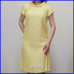 Vintage 60s Dress Set Matching Mod Shift Dress and Floral Applique Jacket Jackie