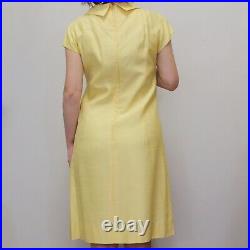 Vintage 60s Dress Set Matching Mod Shift Dress and Floral Applique Jacket Jackie
