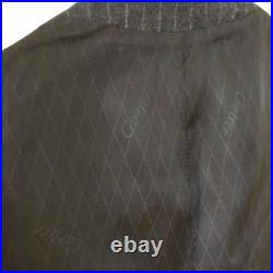 Vintage CARTIER 100% Wool Pinstriped Blazer Jacket & Vest Matching set MEN'S 38