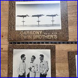 Vintage Carson's And His Twin Brothers Set Of 3 Posters