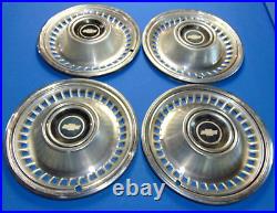 Vintage Chevy Impala 1971 1972 Hubcaps Hub Cap Wheel Cover 1970s Lot of 4 Match