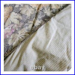 Vintage Croscill Tapestry Floral Thick Comforter Pillow Shams Bed Skirt Set Twin