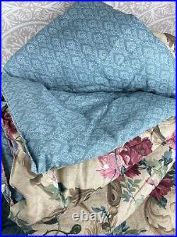 Vintage Dan River Twin Bed Set Comforter, Fitted Flat Sheet Pillow Case, Skirt