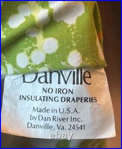 Vintage Danville Comforter With Matching Curtains 110x81 Yellow Green Floral Set