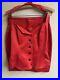 Vintage Escada Red Matching Skirt Set Halter Top (40) Pencil Skirt (38)