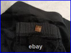 Vintage Juicy Couture Matching Tracksuit Set Small Medium Jacket Pants Black