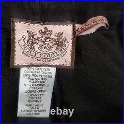 Vintage Juicy Couture TrackSuit Matching Set Black Large XL Jacket Pants Y2k 00s
