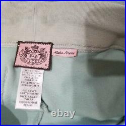 Vintage Juicy Couture TrackSuit Matching Set Medium XL Jacket Pants Green Rare