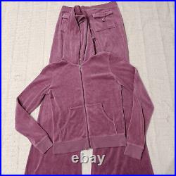Vintage Juicy Couture Tracksuit Matching Set Medium Small Jacket Pants Pockets