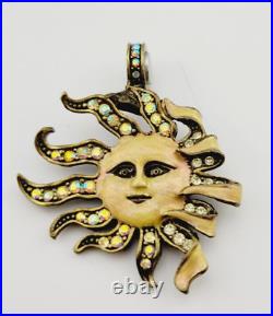 Vintage Kirks Folly Magnetic GT Sun Necklace Enhancer & Matching Bracelet Set