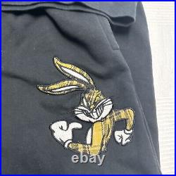 Vintage Lot 29 Luxe Hoodie Sweatpants Matching Set Suit XL Embroider Bugs Bunny