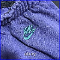 Vintage Nike ACG Set Fleece Jacket Sweat Pants 90s Purple Matching Joggers Mens