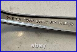 Vintage Oneida Stainless Flatware Set Community Twin Star 70 PC Starburst USED