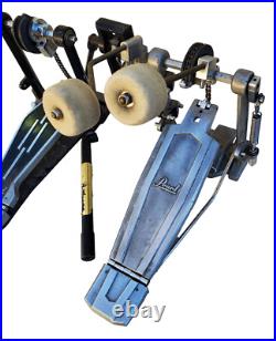 Vintage Pearl Bass Drum Twin Double Pedal Set Export Series Drum Kit Pair