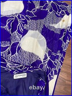 Vintage Pierre Cardin Silk chiffon mini skirt and matching maxi vest set