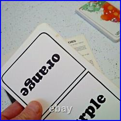 Vintage Preschool Matching Flash Cards Opposites Colors Rainbow Works Set of 3