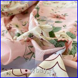 Vintage Ruffle Rose Flower Duvet Cover Bedding Set Comforter Cover Bed Sheet