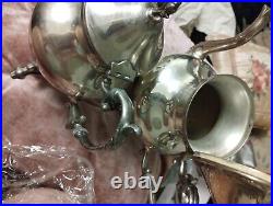 Vintage Silver Matching Set of Two, 1 Coffee Pot and 1 Tea Pot, beautiful set