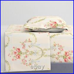 Vintage Victorian Style Damask 100% Cotton Sateen Sheet Set by Spoonflower