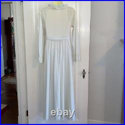 Vtg 60s Shadowline very light blue/green nylon robe & nightgown matching set