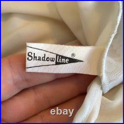 Vtg 60s Shadowline very light blue/green nylon robe & nightgown matching set