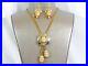 Vtg Selro Asian Princess 2 Dangle Lariat Necklace And Matching Earrings Set